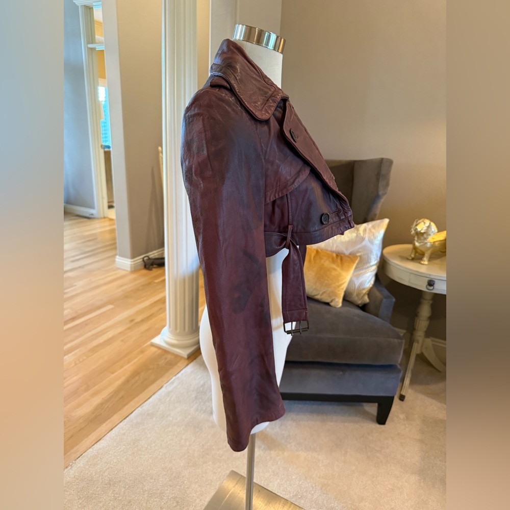 All Saints Vintage Leather Jacket (Size Medium) - Picture 8 of 11